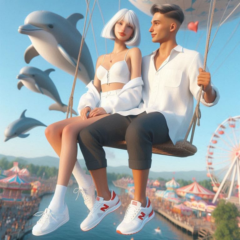 Eine junge frau, die junge frau trägt weisses glattes kurzes haar, die junge frau trägt ein weisses