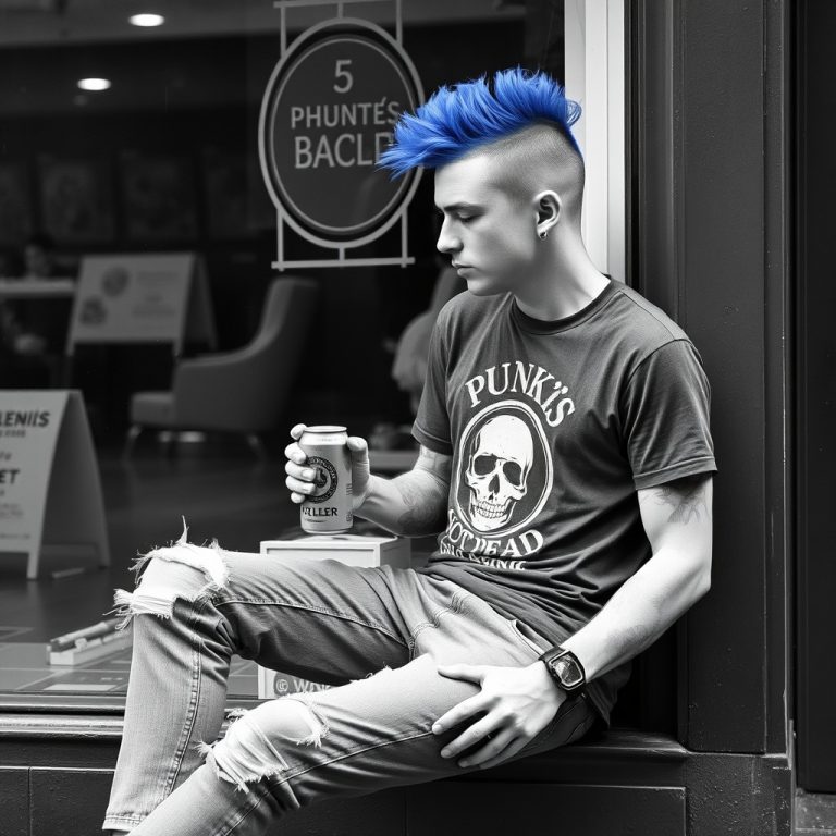 ki-bild-erstellen.de - Ein schwarz weiß (...)