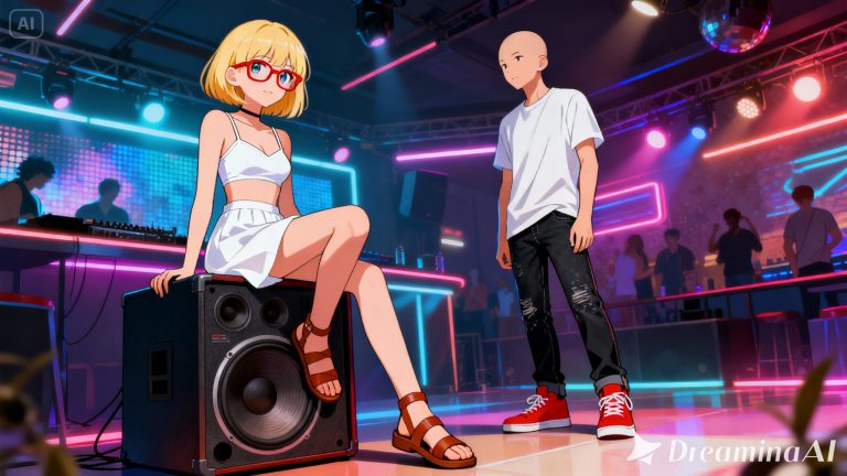 dreamina-2025-12-05-7581-A zierliches Anime-Mädchen mit einer blo...